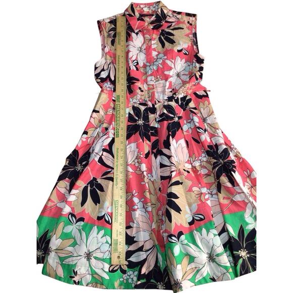 Tommy Hilfiger Dress Size 8 Womens Floral Fit & Flare Button Front - Picture 8 of 8